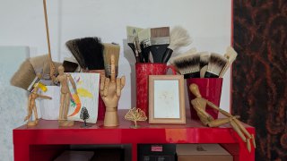 Pinceau de soie